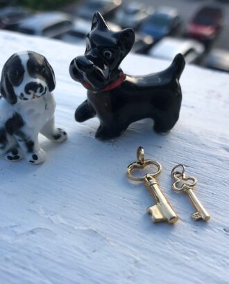 My Vintage Gold Key Charm Collection