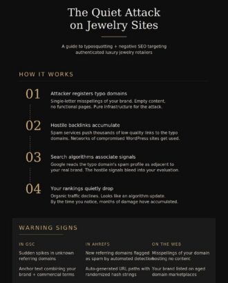 The Quiet Attack on Jewelry E-Commerce – How Typosquats Are Targeting Luxury Brands and What Smaller Jewelers Need to Watch For